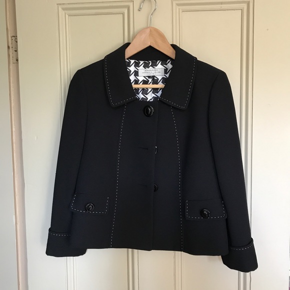 Tahari Jackets & Blazers - Tahari Arthur S Levine Black Blazer Sz 4P